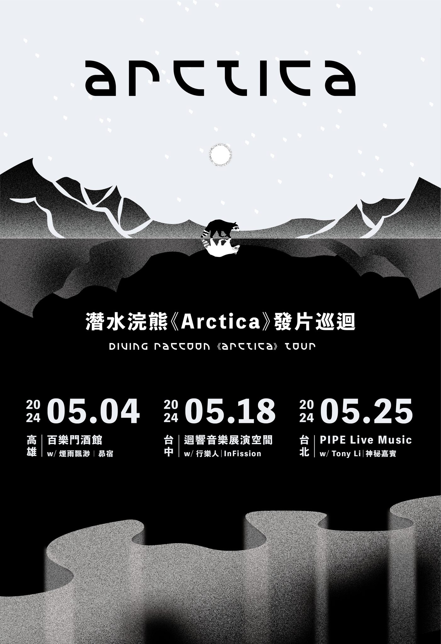 5/25 潛水浣熊《Arctica》發片巡迴 – 台北站