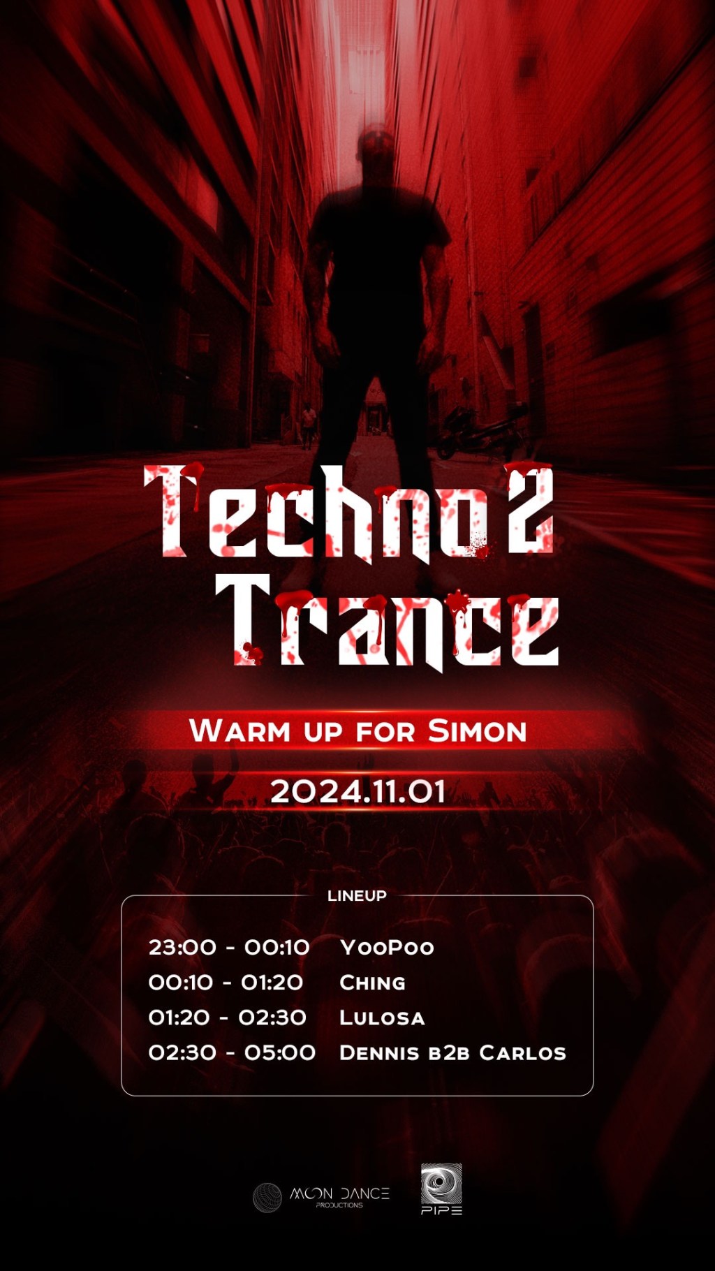 11/1 Techno 2 Trance – Warm Up For&nbsp;Simon
